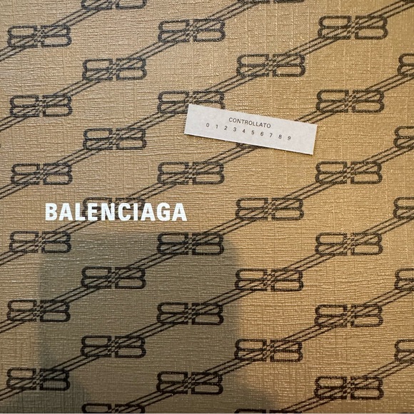 NWOT Balenciaga Monogram Pouch with Strap - Picture 5 of 7